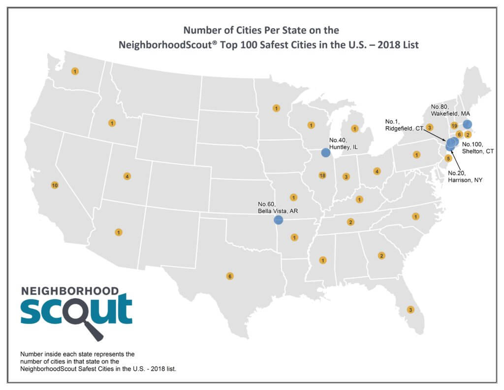 Neighborhoodscout® Reveals Top 100 Most Dangerous Us Cities 2018 7868